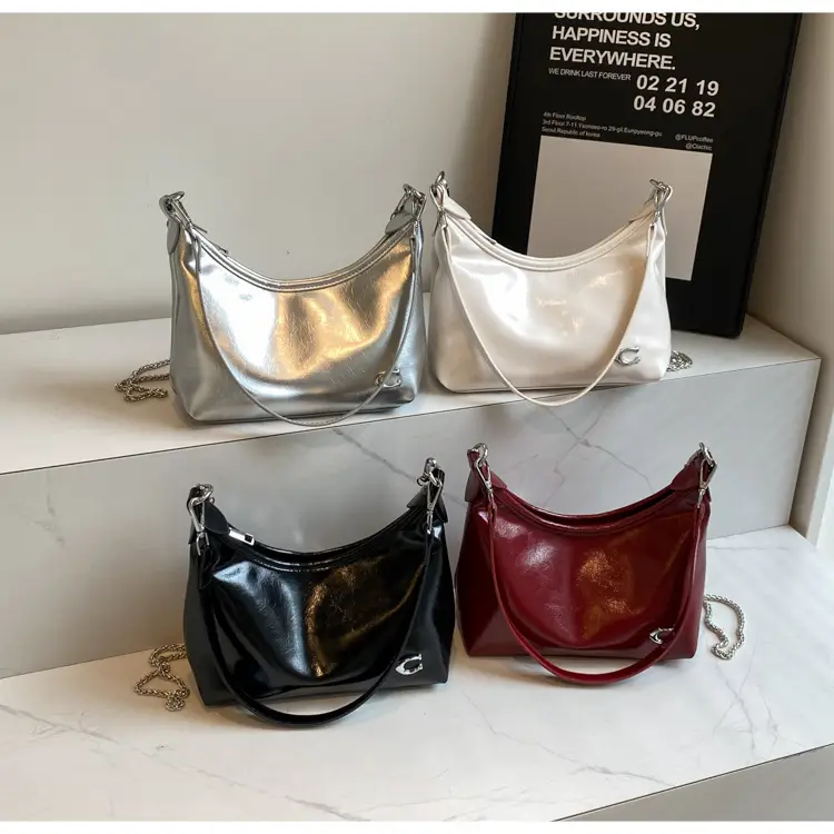 Patent Leather Large Bag Women 2024 Summer - Image 6