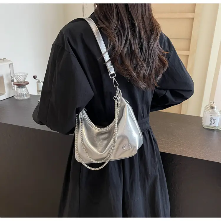 Patent Leather Large Bag Women 2024 Summer - Image 8