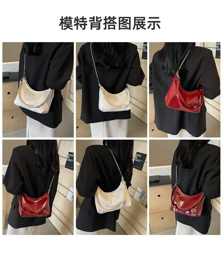 Patent Leather Large Bag Women 2024 Summer — feature 10