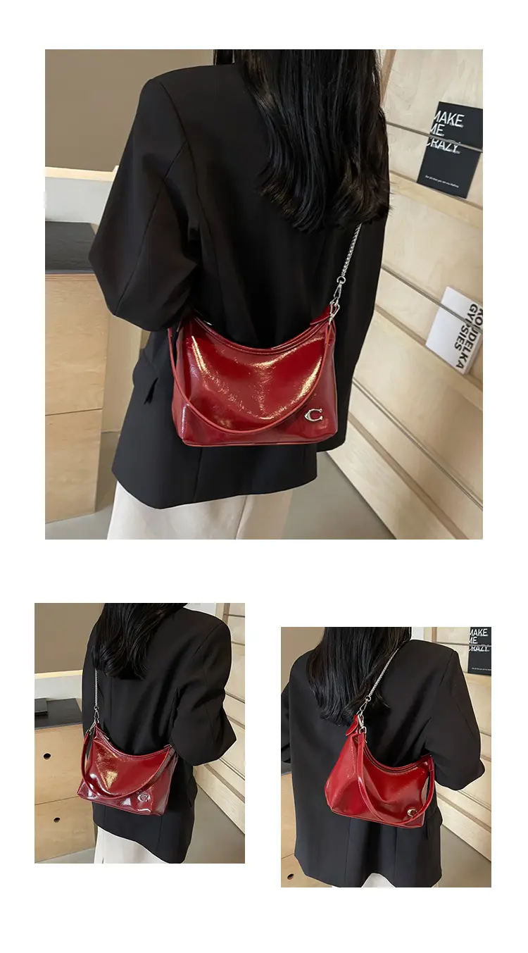 Patent Leather Large Bag Women 2024 Summer — feature 26