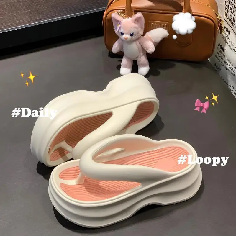 2026 New Eva Flip-Flops for Women, Summer Trendy Height-Increasing Versatile Thick-Soled Comfortable Beach Sandals for Outdoor Wear - Image 7