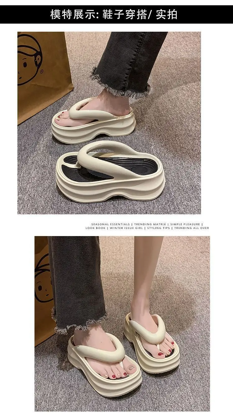 2026 New Eva Flip-Flops for Women, Summer Trendy Height-Increasing Versatile Thick-Soled Comfortable Beach Sandals for Outdoor Wear — feature 10