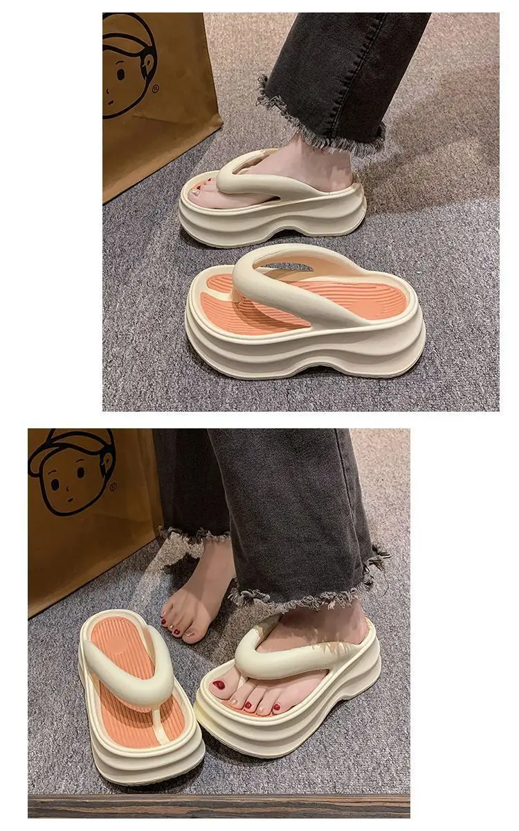 2026 New Eva Flip-Flops for Women, Summer Trendy Height-Increasing Versatile Thick-Soled Comfortable Beach Sandals for Outdoor Wear — feature 13