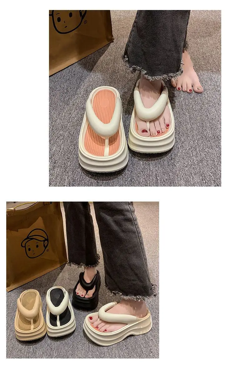 2026 New Eva Flip-Flops for Women, Summer Trendy Height-Increasing Versatile Thick-Soled Comfortable Beach Sandals for Outdoor Wear — feature 14