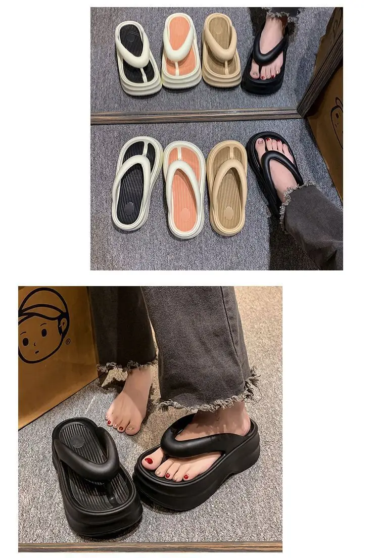 2026 New Eva Flip-Flops for Women, Summer Trendy Height-Increasing Versatile Thick-Soled Comfortable Beach Sandals for Outdoor Wear — feature 16