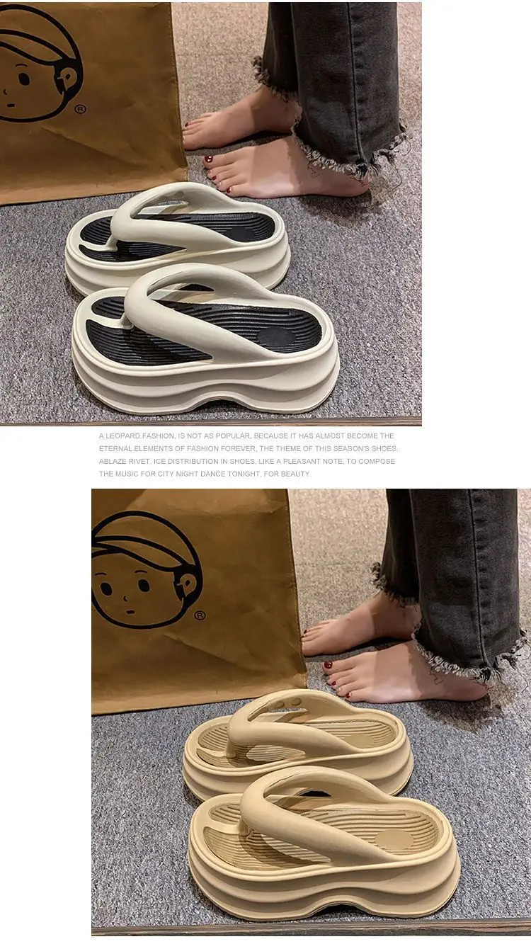 2026 New Eva Flip-Flops for Women, Summer Trendy Height-Increasing Versatile Thick-Soled Comfortable Beach Sandals for Outdoor Wear — feature 19