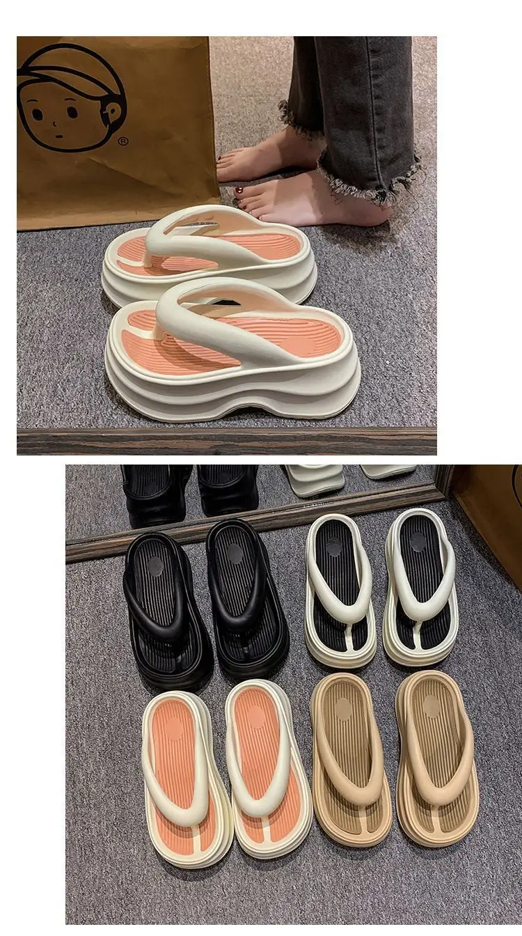 2026 New Eva Flip-Flops for Women, Summer Trendy Height-Increasing Versatile Thick-Soled Comfortable Beach Sandals for Outdoor Wear — feature 22