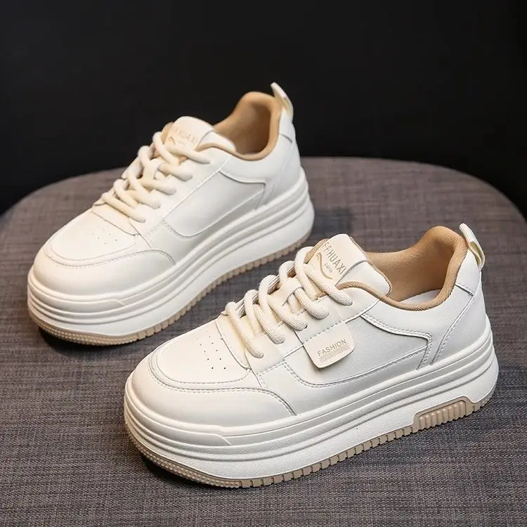 Popular Style Thick-soled White Shoes Women's 2024 New Summer Women's Shoes All-match Thick-soled Increased Breathable Tall Shoes Trendy - Image 5