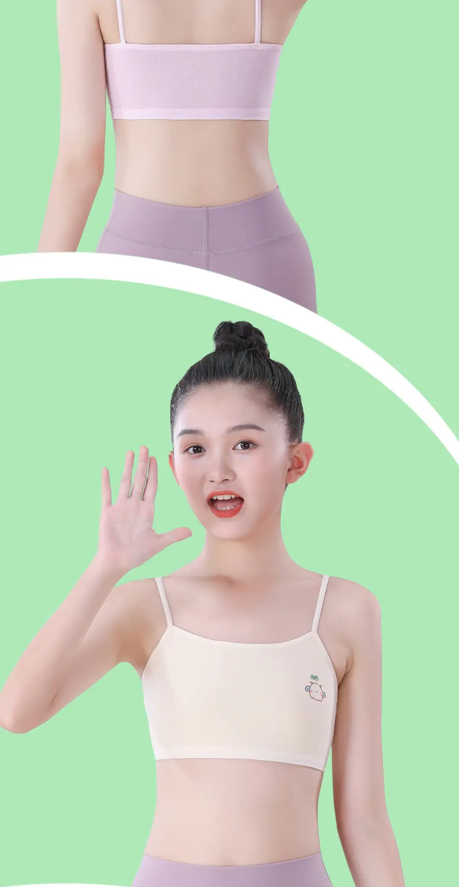Girls' Intimates Development Period Sling Pure Cotton Vest 7-15 Years Old Primary and Secondary School Students Early Girls First Stage Tube Top — feature 6