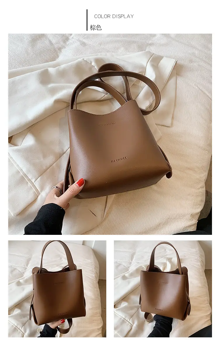 Women's Retro Korean Bucket Bag Tan 2024 β feature 10