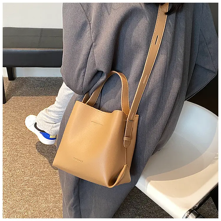 Women's Retro Korean Bucket Bag Tan 2024 β feature 14