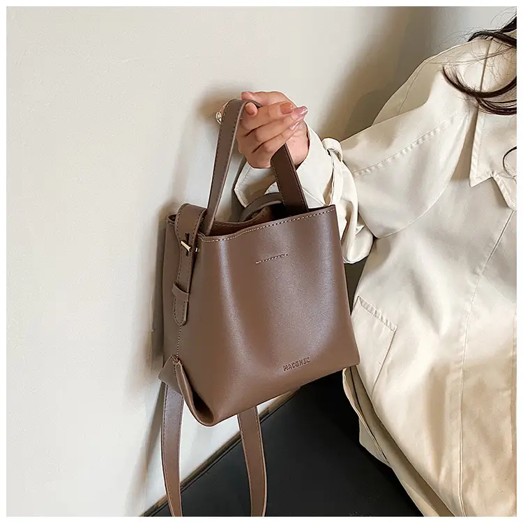 Women's Retro Korean Bucket Bag Tan 2024 β feature 17
