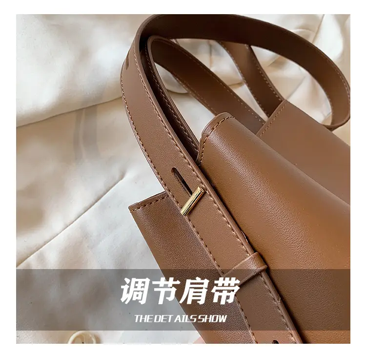 Women's Retro Korean Bucket Bag Tan 2024 β feature 6