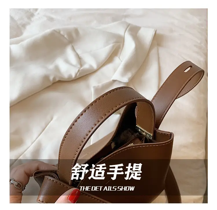 Women's Retro Korean Bucket Bag Tan 2024 β feature 7