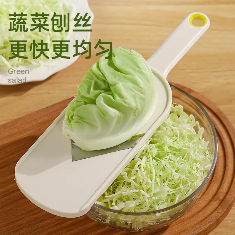 White Vegetable Cabbage Grater Knife Cutter for Fast & Even Cutting - Image 3