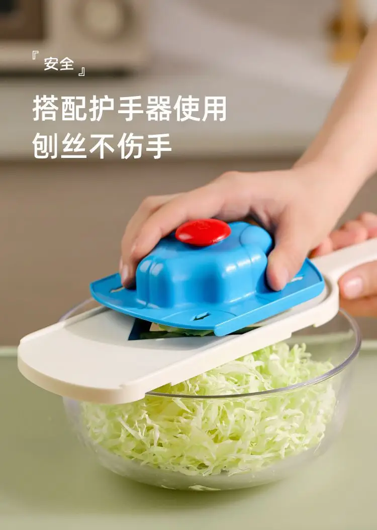 White Vegetable Cabbage Grater Knife Cutter for Fast & Even Cutting — feature 1