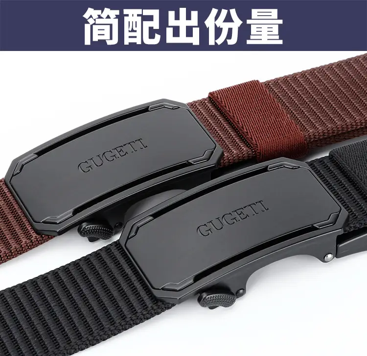 Men's Belt Alloy Automatic Buckle Wholesale Business Belt — feature 7