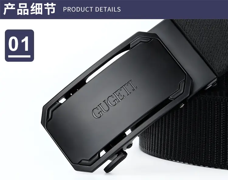 Men's Belt Alloy Automatic Buckle Wholesale Business Belt — feature 8