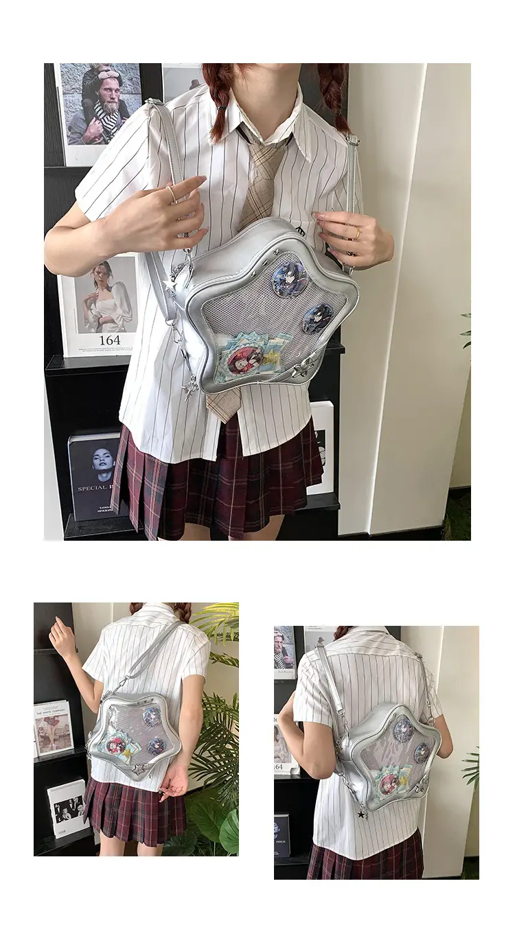 Trendy Celebrity Pain Bag with Star Design — feature 11