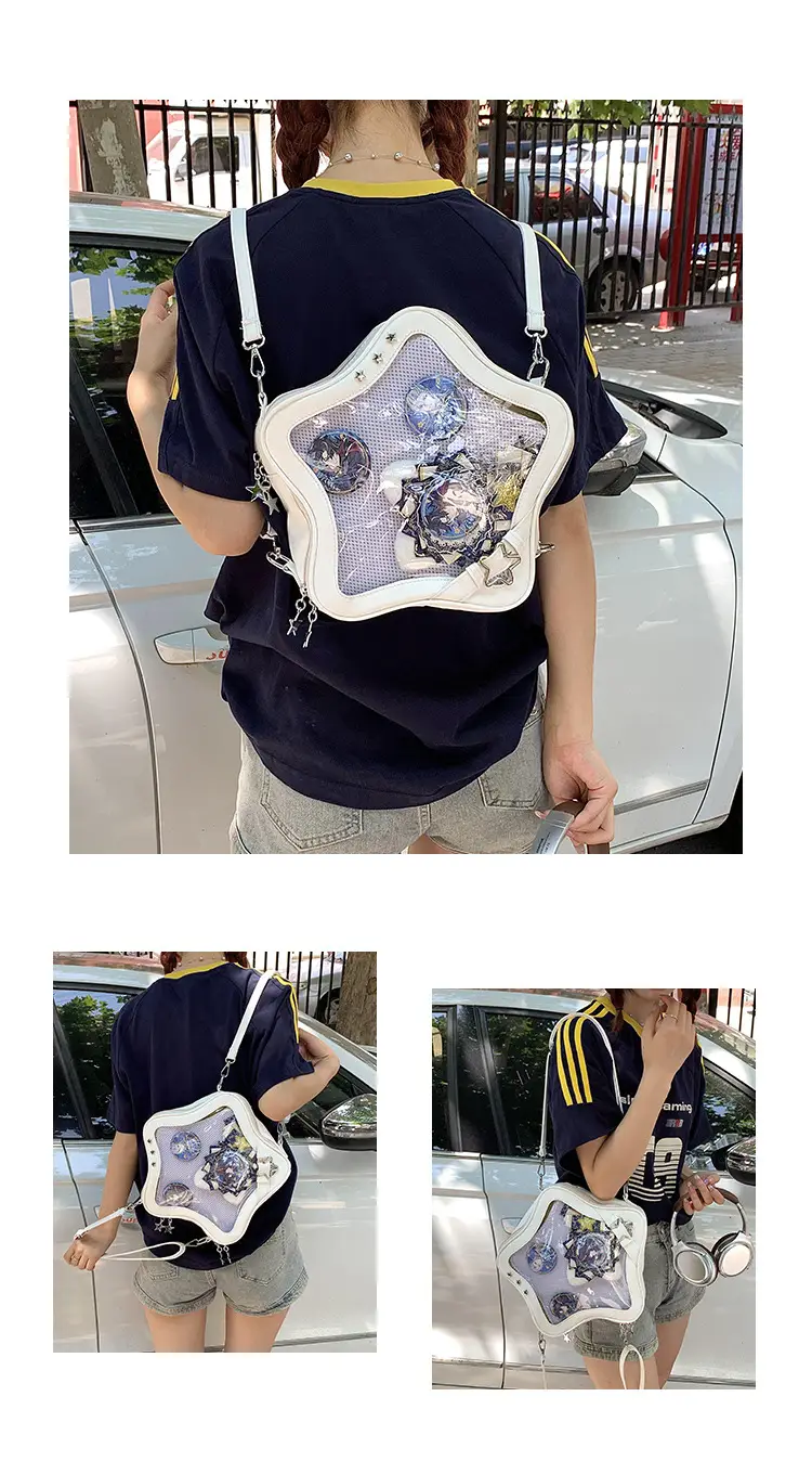 Trendy Celebrity Pain Bag with Star Design — feature 14