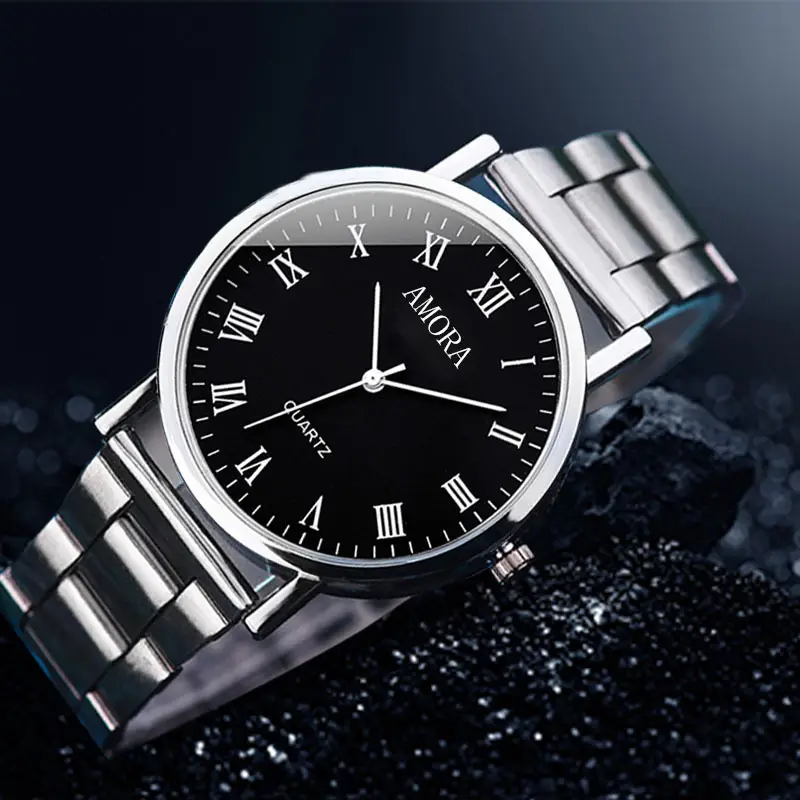 Women's Red Strap Quartz Watch with Star Face Dial