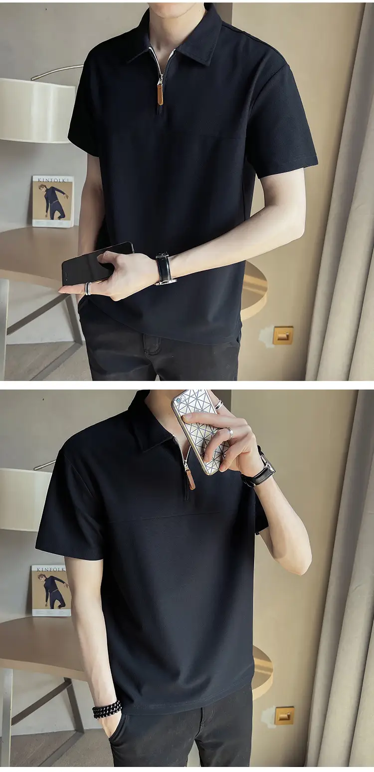 Men's White ShorT Sleeve Polo Summer 2024 — feature 11