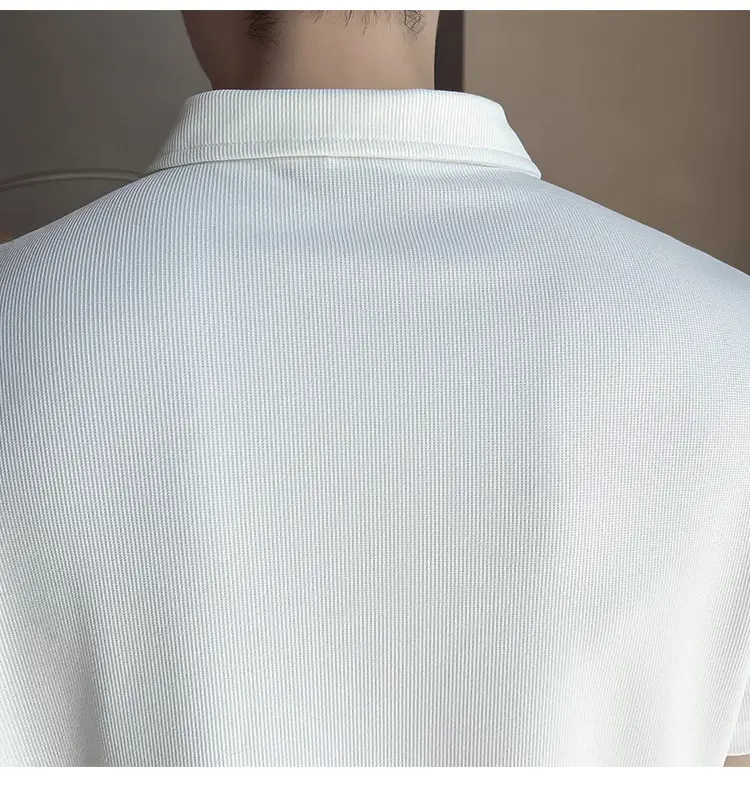 Men's White ShorT Sleeve Polo Summer 2024 — feature 13