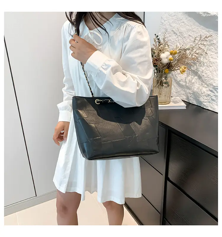 Brown Leather Shoulder Bag for Women 2024 Summer — feature 22