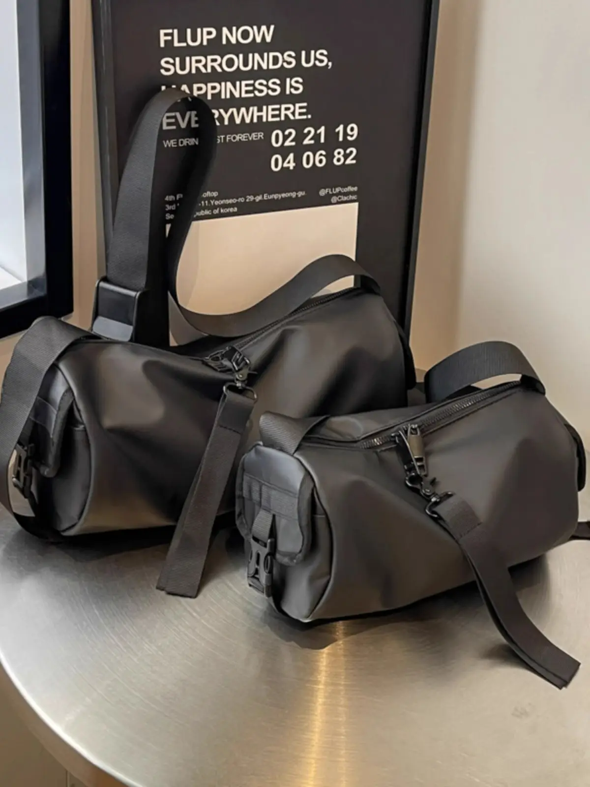 Women's Waterproof Oxford Travel Bag Large Capacity Black