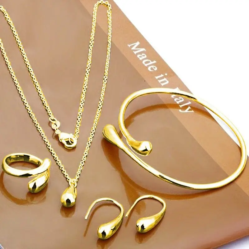 4-Piece Silver Jewelry Set for Women