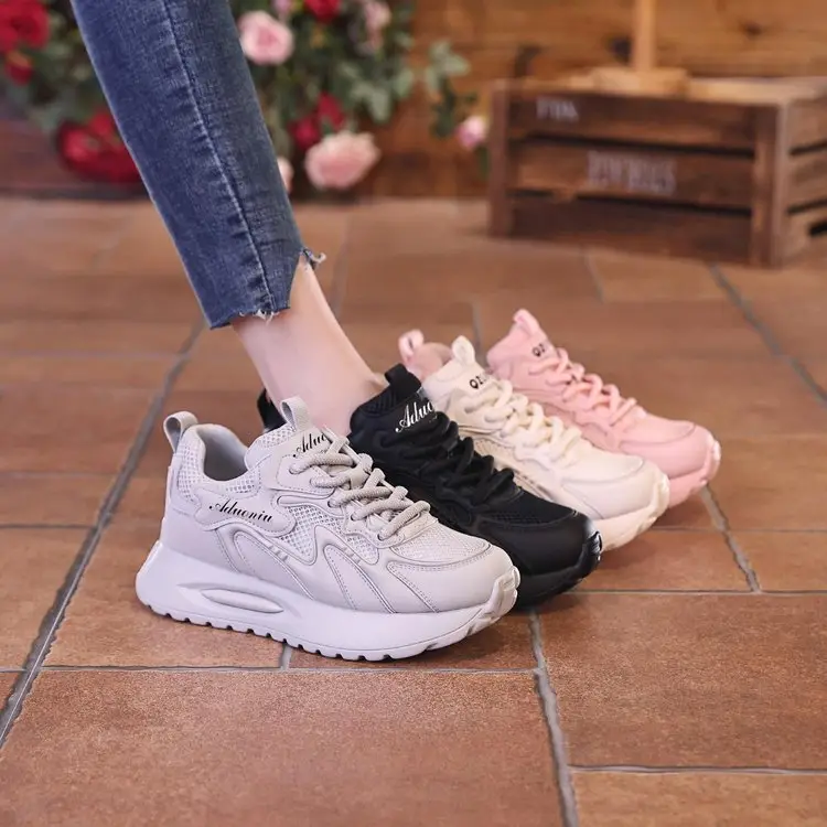 2024 Summer New Torre Shoes Women's Ins Explosions Breathable All-match sneaker Women's Thick Sole High Casual Shoes