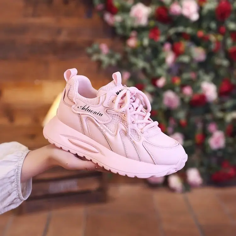 2024 Summer New Torre Shoes Women's Ins Explosions Breathable All-match sneaker Women's Thick Sole High Casual Shoes