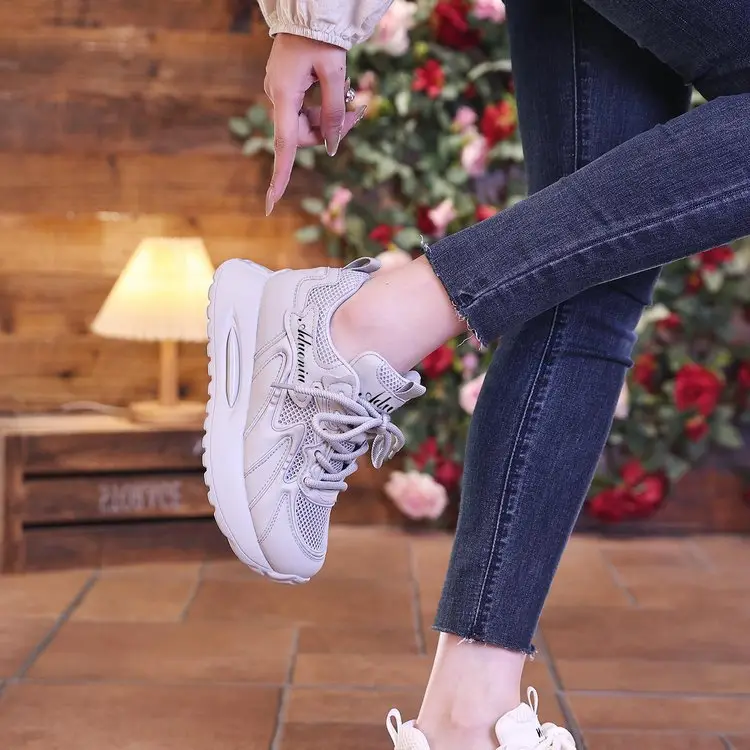 2024 Summer New Torre Shoes Women's Ins Explosions Breathable All-match sneaker Women's Thick Sole High Casual Shoes — feature 5