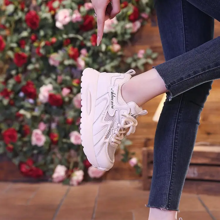 2024 Summer New Torre Shoes Women's Ins Explosions Breathable All-match sneaker Women's Thick Sole High Casual Shoes — feature 6