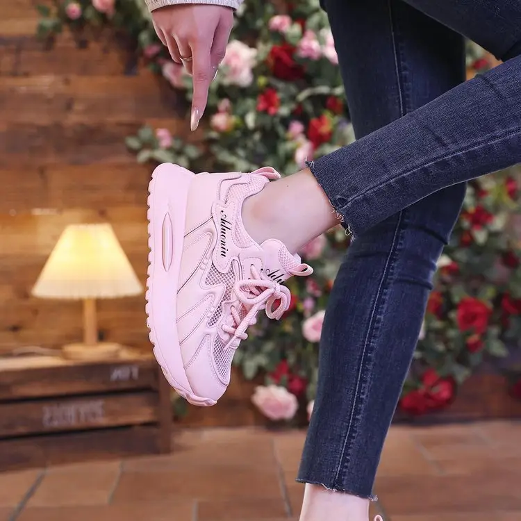 2024 Summer New Torre Shoes Women's Ins Explosions Breathable All-match sneaker Women's Thick Sole High Casual Shoes — feature 7