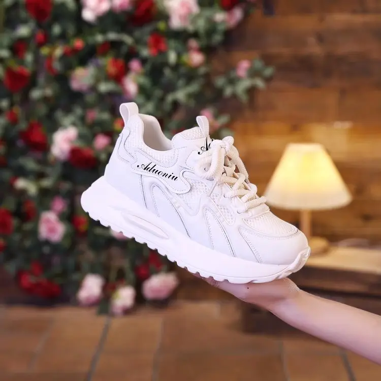 2024 Summer New Torre Shoes Women's Ins Explosions Breathable All-match sneaker Women's Thick Sole High Casual Shoes
