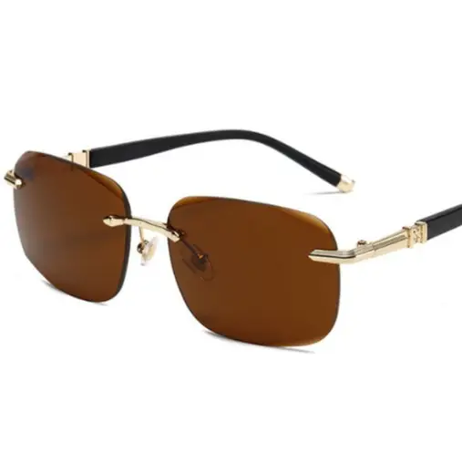 Anti-UV Frameless Sunglasses for Men Driving - Image 2