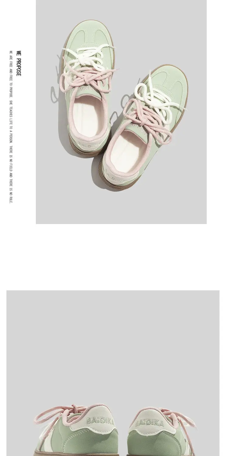 Dexun Women's Shoes 2026 Spring New Versatile Niche Student Casual Low-Top Women's Shoes Fashionable Thick-Soled Sneakers — feature 7