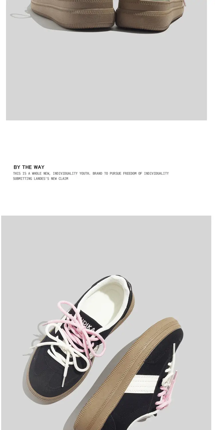 Dexun Women's Shoes 2026 Spring New Versatile Niche Student Casual Low-Top Women's Shoes Fashionable Thick-Soled Sneakers — feature 8