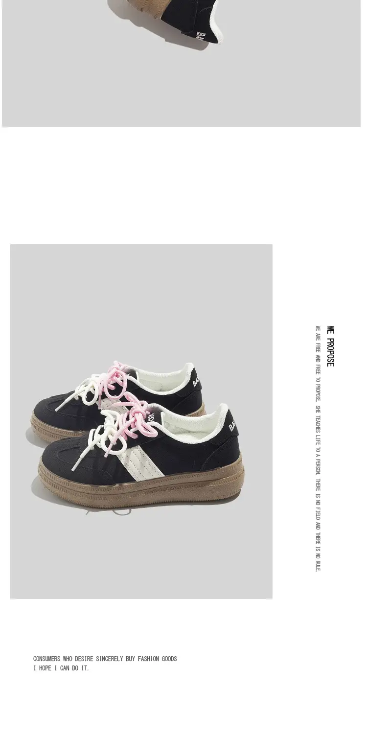 Dexun Women's Shoes 2026 Spring New Versatile Niche Student Casual Low-Top Women's Shoes Fashionable Thick-Soled Sneakers — feature 9