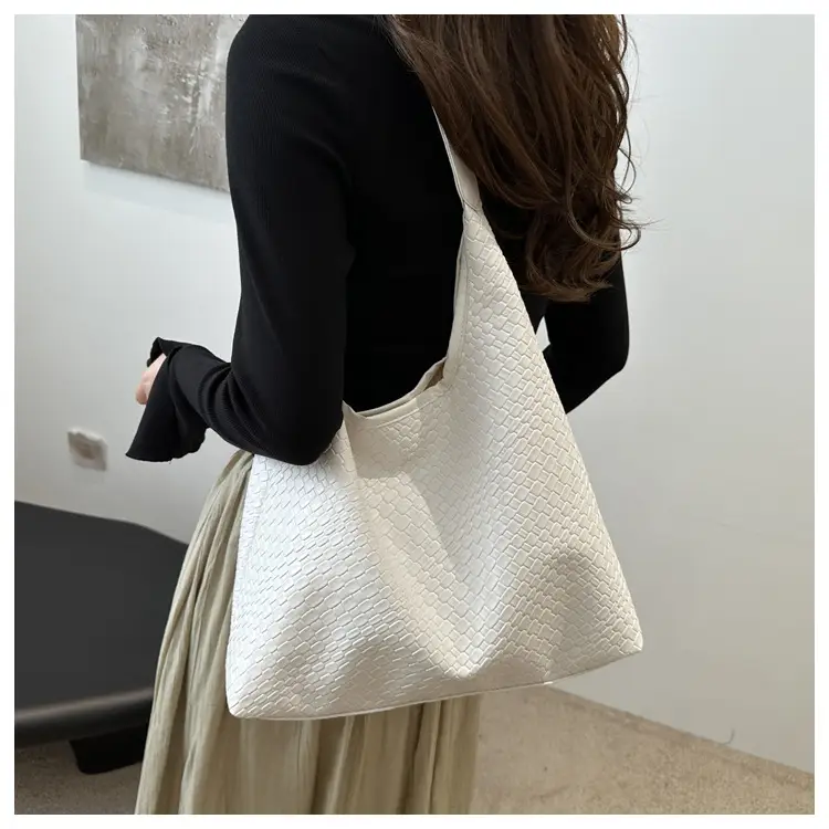Brown Woven Shoulder Tote Bag for Women — feature 10