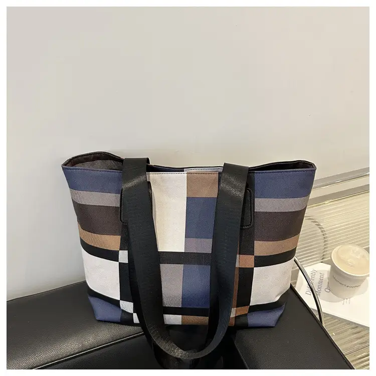 Plaid Casual Bag Large Capacity Women's Shoulder Bag — feature 17