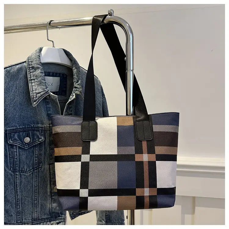 Plaid Casual Bag Large Capacity Women's Shoulder Bag — feature 20