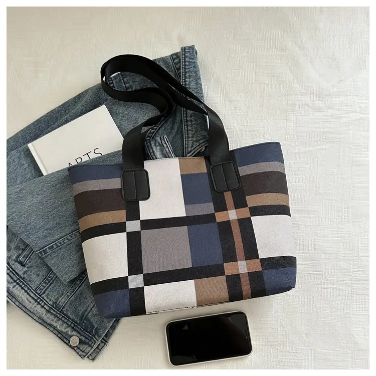 Plaid Casual Bag Large Capacity Women's Shoulder Bag — feature 8