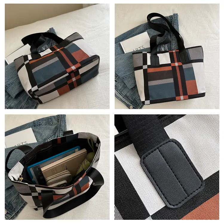 Plaid Casual Bag Large Capacity Women's Shoulder Bag — feature 9