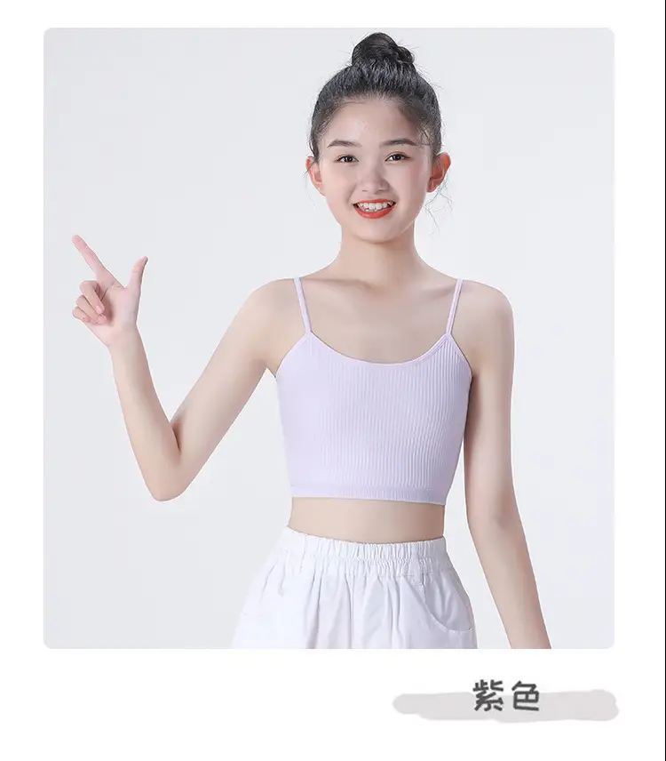 7-9-11-13-14 Years Old Older Kidsren's Development Period Vest Pure Cotton Tube Top Girls Primary School Students Junior High School Students Intimates — feature 18