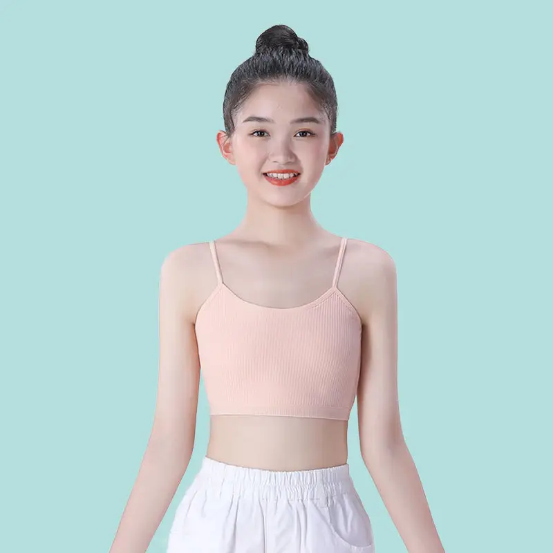 7-9-11-13-14 Years Old Older Kidsren's Development Period Vest Pure Cotton Tube Top Girls Primary School Students Junior High School Students Intimates - Image 3