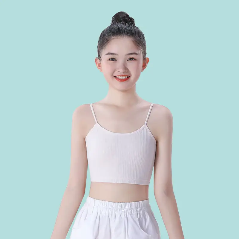 7-9-11-13-14 Years Old Older Kidsren's Development Period Vest Pure Cotton Tube Top Girls Primary School Students Junior High School Students Intimates - Image 4