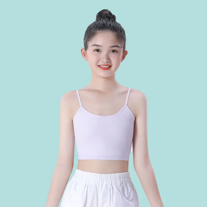 7-9-11-13-14 Years Old Older Kidsren's Development Period Vest Pure Cotton Tube Top Girls Primary School Students Junior High School Students Intimates - Image 5