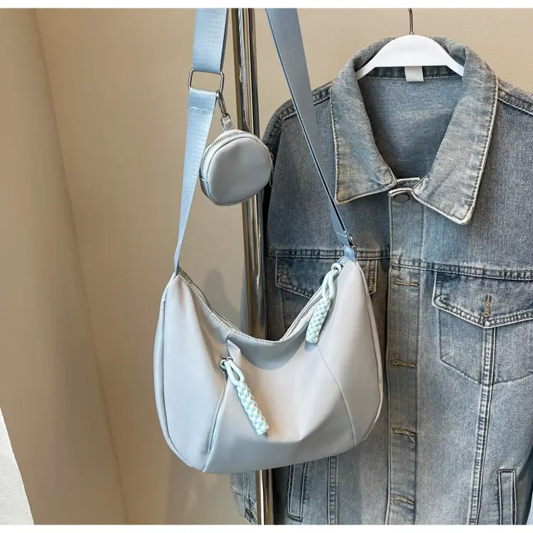 Women's Creamy White Shoulder Bag with Crossbody Strap — feature 23